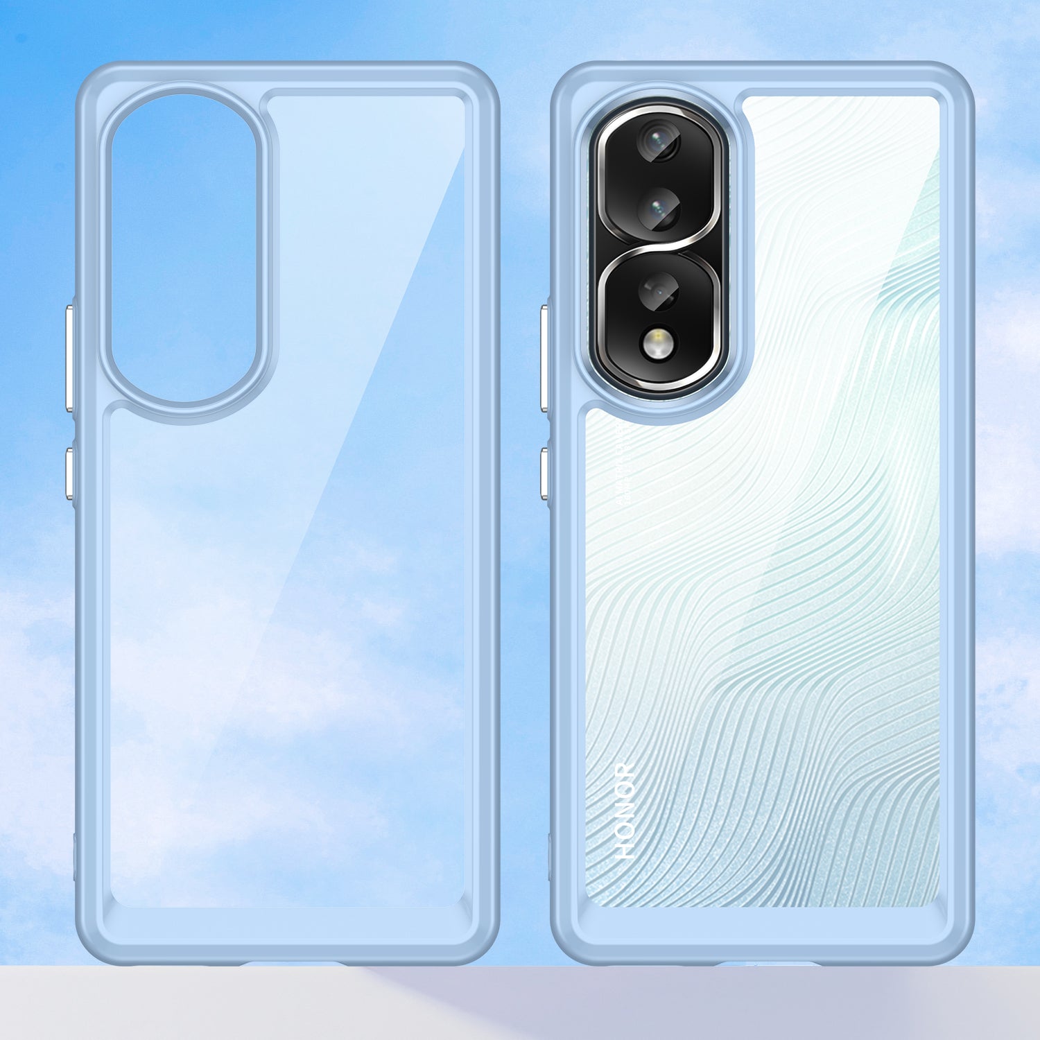 For Honor 80 Pro 5G Phone Case TPU Bumper Acrylic Back Shell Anti-fall Protective Cover For Honor 80 Pro 5G Phone Case TPU Bumper Acrylic Back Shell Anti-fall Protective Cover